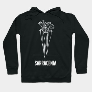 Copy of Sarracenia Pitcher Plant Carnivorous Plant Black and White Gift for women and men Hoodie